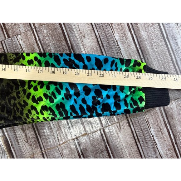 Versace for H&M Runway Leopard Print Quilted Bomber Jacket size 2 NWT brand new - Picture 11 of 12